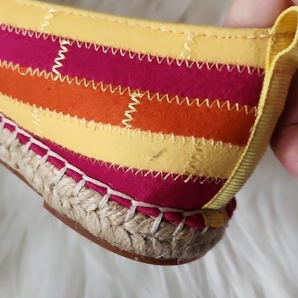 Adrienne Vittadini multicolored striped espadrilles NWOT - Picture 12 of 13